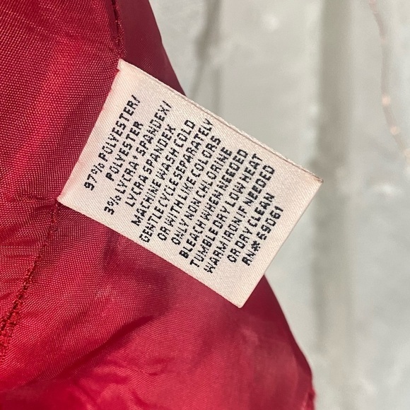 Y2K Cache red animal print zip up vest size M - Picture 9 of 9